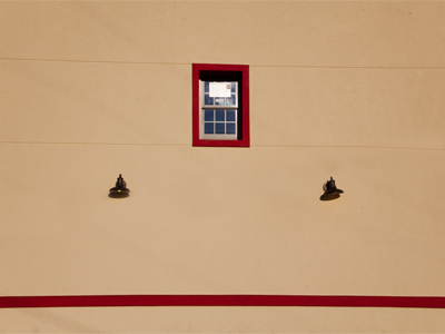 It`s my guess that the installation instructions can now be removed from that second-floor window.