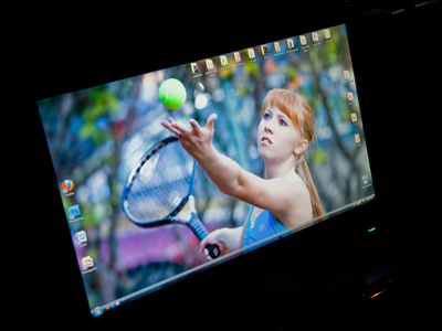 An unknown tennis player is now on my computer desktop (see October 3 above).