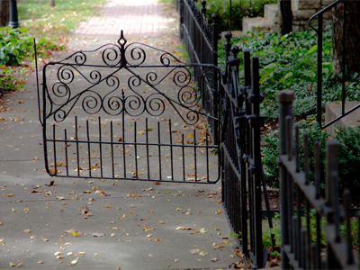 I live in a gated community.