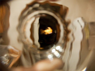 Living room, from the kitchen.