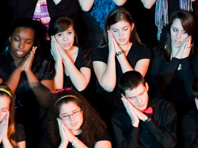 `Sleep in heavenly peace, sleep in heavenly peace.`