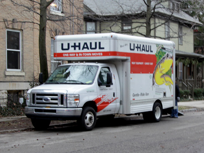 I much prefer to see people move out of my neighborhood than move in, due to the very limited parking available.  Unfortunately, these people were heading the wrong way.