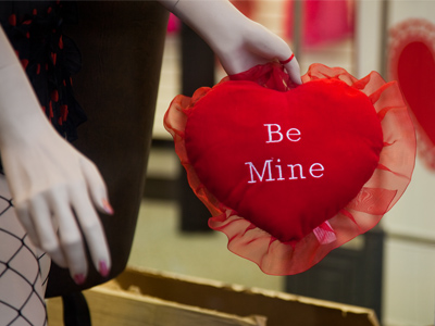 February 14th window shopping in the Oregon District.