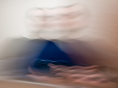 A strange mirror self-portrait in motion.