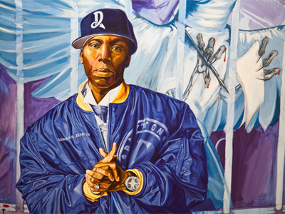Spit a Verse Like Dunbar, oil on canvas, by James Pate.