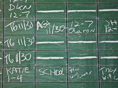 We use a very sophisticated assignment system at work.  I`m AGA, by the way.