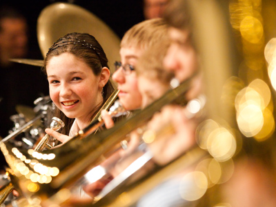 The trombones have all the best lines.  WOODY ALLEN