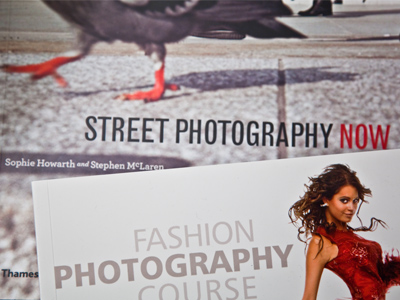 I bought two new photography books, but forced myself to remove two other photo books from my overflowing shelf.