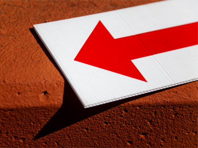 I like signs with arrows (see April 6 above).