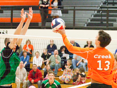 Guys play volleyball too?  Who knew?