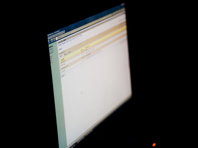 One more look at e-mail before going to bed.