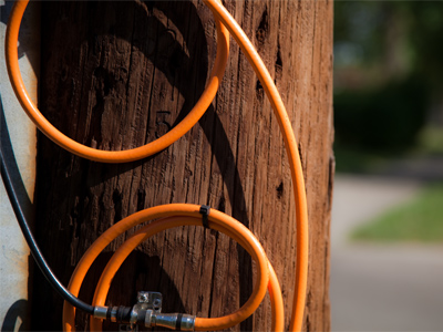 I have cable.  Just nothing comes out of it.  Fine by me.