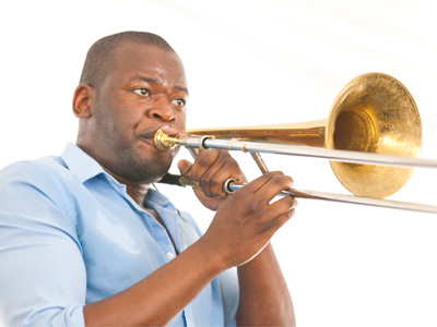 Stand at the edge of the stage and shoot until satisfied.