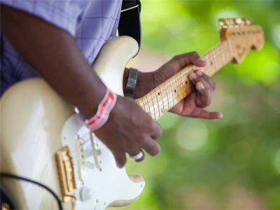 Did you photograph the Blues Festival?  Yes.  What did you shoot?  Some guy`s hands.