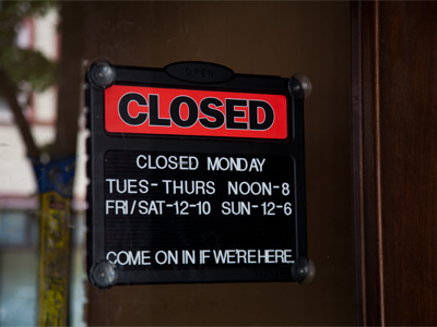 Today is Monday.  You aren`t here.  I won`t come on in.