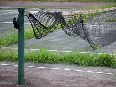 A charter school playground - worse than a public school.