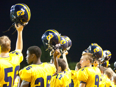 Friday night high school football.