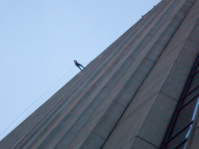 Urban Nights:  people flinging themselves off tall buildings.