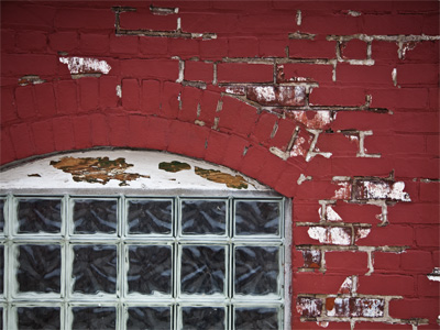 Buildings around here are actually made out of bricks, unlike new buildings that attach brick to a steel structure.