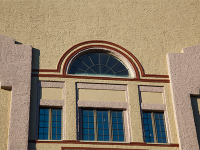 A former boxing arena is now an office building.