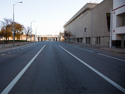 At 5:49pm in another city, I`d get run over.  Not in Dayton!