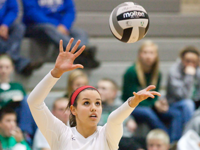 Serving for the final point in her final game of her final year of high school.