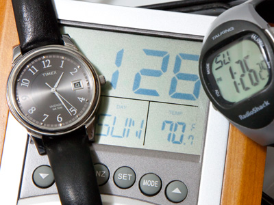 I got an extra hour of sleep this morning, but then I spent it resetting the time on all my clocks, watches and cameras.