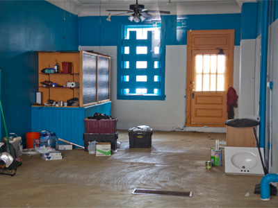 Abandoned Oregon District storefront No. 3 this week.  The used bookstore didn`t last long, so this will turn into a tattoo parlor (though there`s another in the same block).