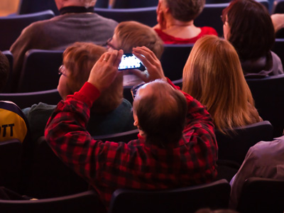 I`m sure that`s not distracting to the people sitting nearby.