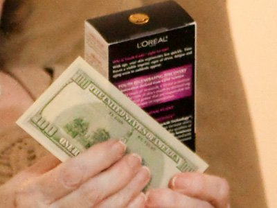 That`s some expensive wrapping paper.