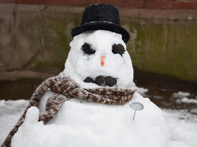 If only Frosty the Snowman had tried using a thermometer, he might still be around.