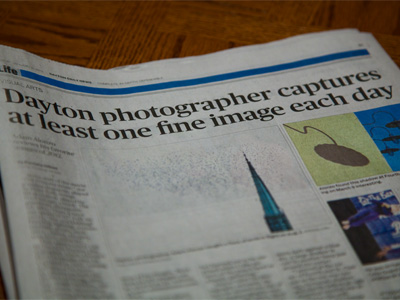 How ironic it would be if I failed to take five photos on the same day that a newspaper article appeared praising my eight-year unbroken streak.