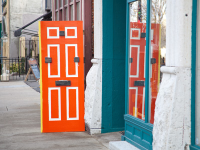 It had door-like surfaces on three sides.  I didn`t get close.  It might have been a trap, or a portal to another universe.