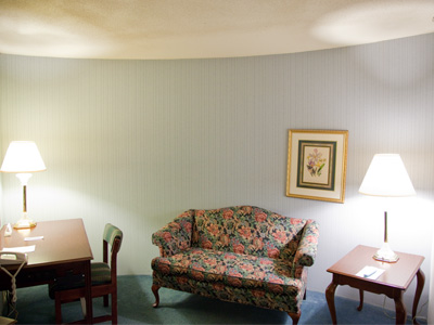 Inside my little round hotel room, I felt like a hobbit.