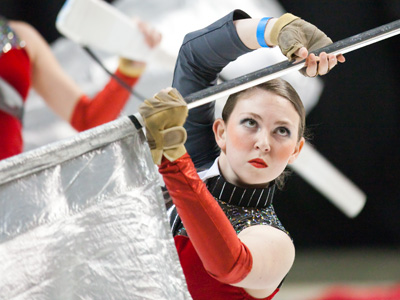 But after photographing color guard for many years, and investing in good equipment, I can make my own luck.