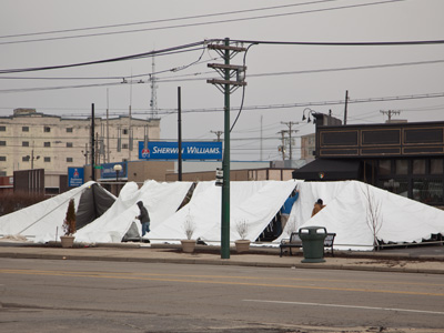 Preparing for St. Patrick`s Day, which lasts all weekend.  I`m hoping that cold weather will keep most people away.