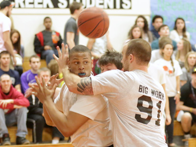 It was just a friendly scrimmage between high school students and their teachers -- until the flagrant fouls began.