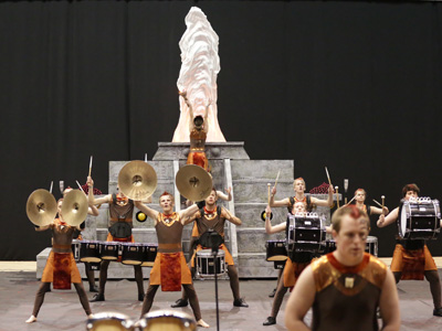 For each show, an amazing amount of equipment and scenery gets set up within about three minutes.