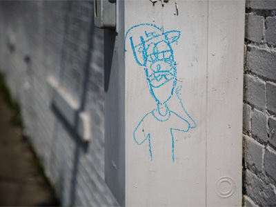 Somebody ran out of paper in their sketch pad.