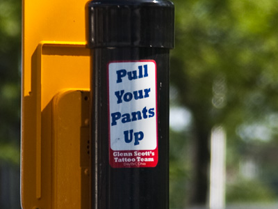 Good advice from a crosswalk.