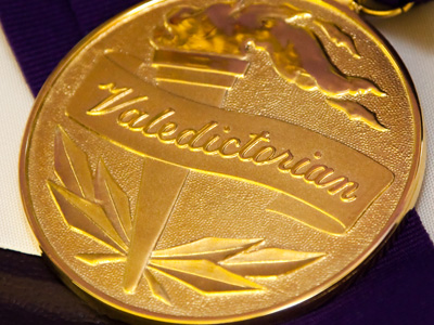 I can`t remember what I did with my Valedictorian medal.