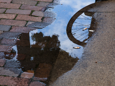 Reflections of the Oregon District.