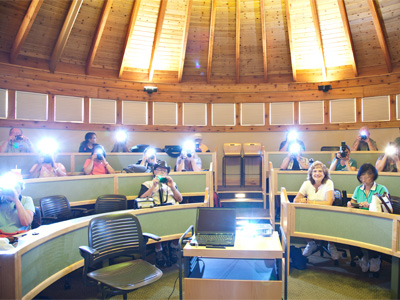 The paparazzi follow me everywhere.