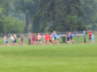 Off they go, to step in puddles and get splashed by cars.