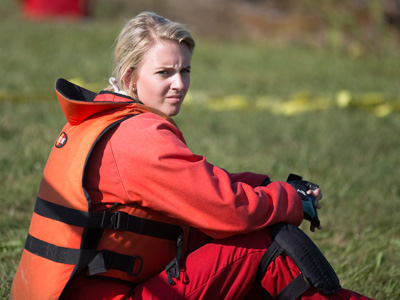 Girls race powerboats mostly for the fashionable clothes.