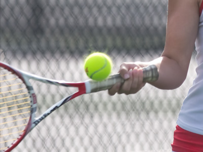 High school tennis occurs in slow motion.
