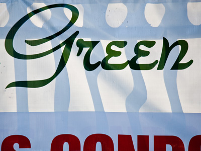 Curved shadows of straight lines.