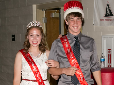 High school royalty.