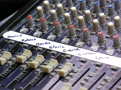 Even before the play rehearsal began, I could tell that the show had a small cast.