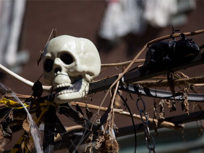 My neighborhood gets a little weird at this time of year (see October 7 above).